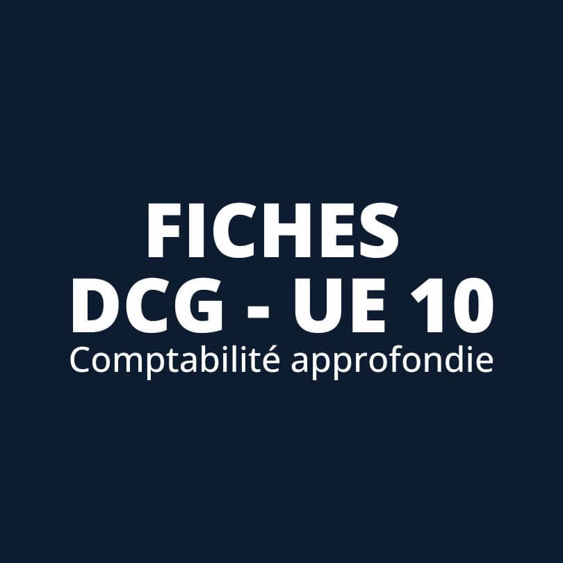 DCG UE 10 - Fiches de révision