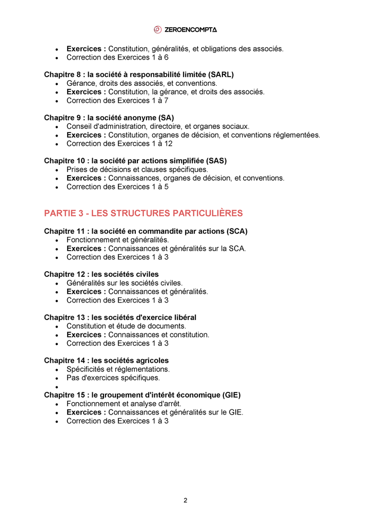 Programme de formation 2/3