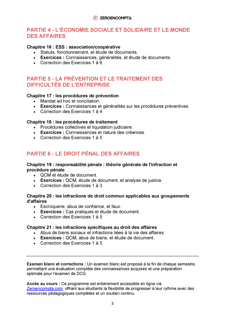 Programme de formation 3/3