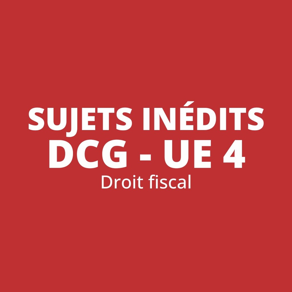 Sujets inédits DCG